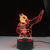 Brawl stars El Primo King - nachtlamp - LED - multi-kleur - 3D effect
