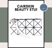 CAIRSKIN Make-up Brush Etui - White Etui White Label - Small Etui Penselen - Wit Opbergtasje voor Makeup Kwasten - Toilet tasje - Beauty Bag