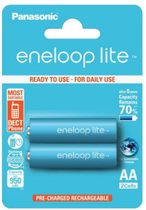 Eneloop - 2x Oplaadbare Eneloop Batterij AA LR6 - Oplaadbaar - Duurzaam - Tot 2100 x Opladen - AA/Penlite/Mignon/LR06