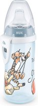 NUK Active Cup drinkfles | 12+ maanden | lekvrije drinksnavel | clip & beschermkap | BPA-vrij | 300 ml | Disney Winnie Puuh " Teigetje" | blauw