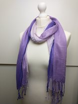 Pashmina 2-color dames sjaal paars lila