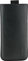 Samsung Galaxy A50 Hoesje - Valenta - Pocket Classic Serie - Echt Leer Insteekhoes - Zwart - Hoesje Geschikt Voor Samsung Galaxy A50