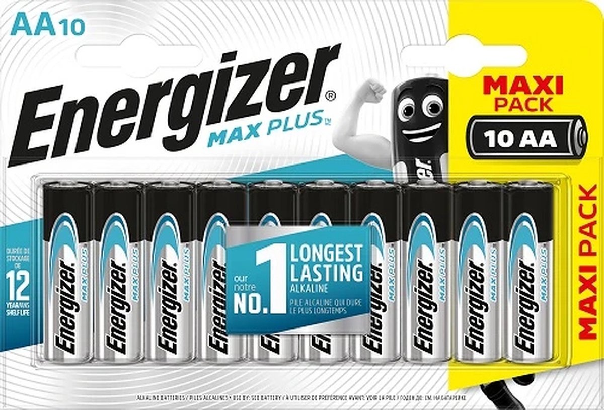Energizer Max Plus Mignon AA batterijen 10 pack