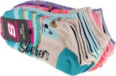 Skechers Girls 6pk Low Cut S110193-AST, voor meisje, Veelkleurig, Sokken, maat: 31-34