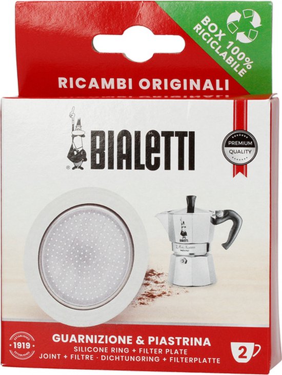 Bialetti 0800122 funnel moka induction 2 cup