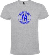 Grijs T-shirt ‘New York Yankees’ Blauw Maat XL