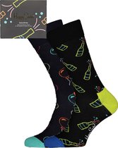 Happy Socks You Did It Socks Gift Set (2-pack) - gefeliciteerd zeggen met sokken - Unisex - Maat: 41-46