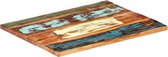 vidaXL Tafelblad rechthoekig 25-27 mm 70x80 cm massief gerecycled hout