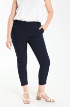 Cassis Dames Effen broek met slim fit - Broek - Maat 44