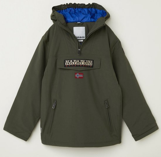 Napapijri Rainforest gewatteerde anorak met capuchon - Groen - Maat 176