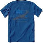 F-101 Vliegtuig T-Shirt | Unisex leger Kleding | Dames - Heren Straaljager shirt | Army F16 | Grappig bouwpakket Cadeau | - Donker Blauw - 3XL