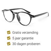 Yes Brillen - Beeldschermbril - Zwarte computerbril met blauw licht filter - Blauw licht bril - Blauw licht filter bril - YB003 +0 Zw