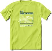 A-10 Warthog Vliegtuig T-Shirt | Unisex leger Kleding | Dames - Heren Straaljager shirt | Army F16 | Grappig bouwpakket Cadeau | - Groen - 3XL