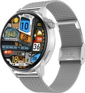 Belesy® NUMBER 4 - Smartwatch Heren – Smartwatch Dames - Horloge – Stappenteller – Calorieën - Hartslag – Sporten - Splitscreen - Kleurenscherm - Full Touch - Bluetooth Bellen – Mi