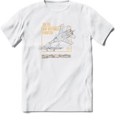 SU-35 Vliegtuig T-Shirt | Unisex leger Kleding | Dames - Heren Straaljager shirt | Army F16 | Grappig bouwpakket Cadeau | - Wit - S