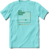 SU-33 Vliegtuig T-Shirt | Unisex leger Kleding | Dames - Heren Straaljager shirt | Army F16 | Grappig bouwpakket Cadeau | - Licht Blauw - XL