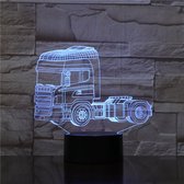 3D Led Lamp Met Gravering - RGB 7 Kleuren - Truck
