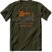 F-106 Vliegtuig T-Shirt | Unisex leger Kleding | Dames - Heren Straaljager shirt | Army F16 | Grappig bouwpakket Cadeau | - Leger Groen - S