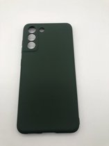 Hoogwaardige Siliconen back cover case - Geschikt voor Samsung Galaxy S21 FE - TPU hoesje Groen (Past Alleen S21 FE)