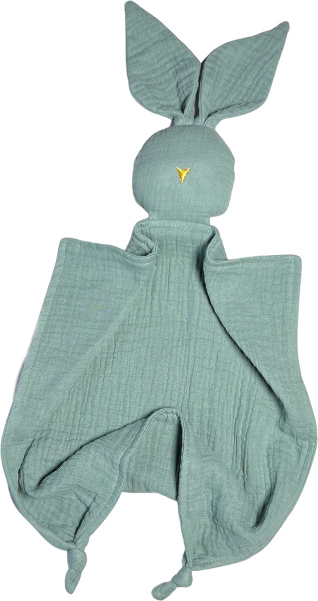 Goedkoopste Louka speendoekje konijn groen - hydrofiel - organic katoen - speendoekje - speenknuffel