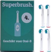 Superbrush - Oral B Opzetborstels - Elektrische Tandenborstel - 4 stuks
