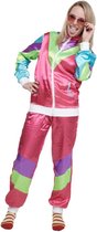 Fout Trainingspak 80'S Roze - verkleedkostuum - unisex - pak XS/S