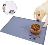 Winkrs - Hondenplacemat - Grijs - Placemat voor Voerbak Hond of Kat 30 X 48 CM Anti-slip