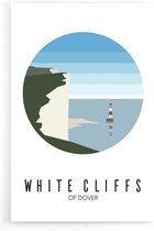 Walljar - White Cliffs Of Dover United Kingdom Day III - Muurdecoratie - Poster