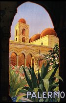 Walljar - Palermo - Muurdecoratie - Poster met lijst