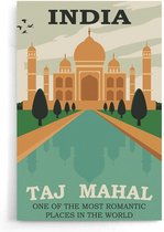 Walljar - Taj Mahal - Muurdecoratie - Poster