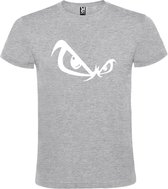 Grijs T-shirt ‘No Fear’ Wit Maat M