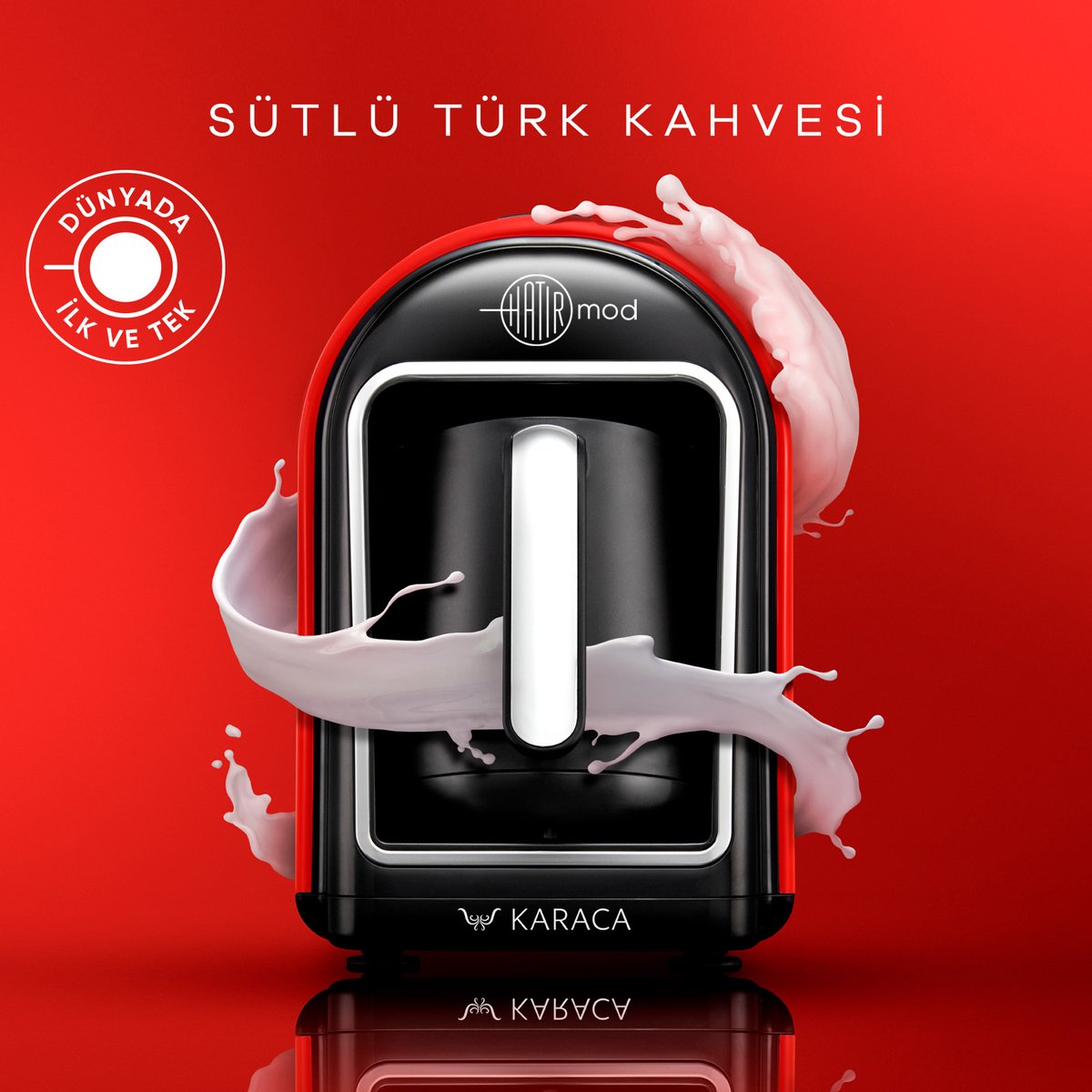 KARACA Hatır Mod Turkse Koffiemachine Rood