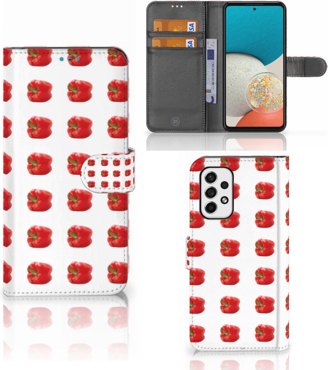 Samsung Galaxy A53 Book Cover Paprika Red