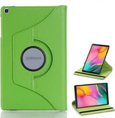 Samsung tab s6 lite hoes Groen Draaibare Hoesje Case Cover tablethoes - Tab s6 lite hoes 2020 360 Hoes bookcase