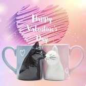 Everygoods Koffiemokken, Kattenmokken, Huwelijkscadeau, Koffiemok, Set Voor Valentijnsdag, Bruiloft, Jubileum, Kerstmis, Echtpaar En Vrienden, Perfect Voor Koffie, Thee En Water