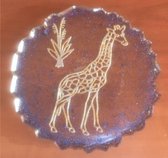 hars drink coaster- hangemaakte resin onderzetter- Giraffe- geschenk
