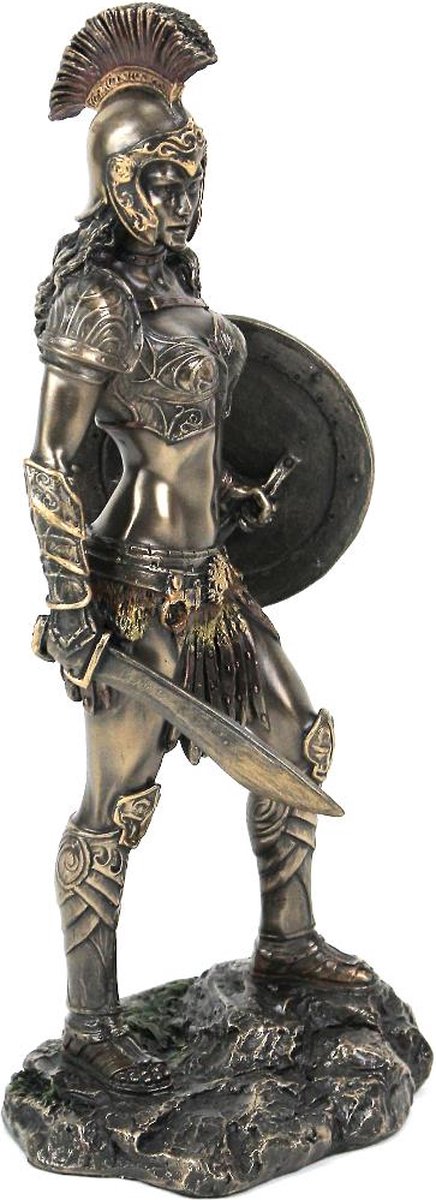 Statue Amazone En Bronze – Sculpture Figurine 24cm, Style Antique, Aubaho