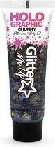 Holographic Chunky Glitter Face & Body Gel Black Star