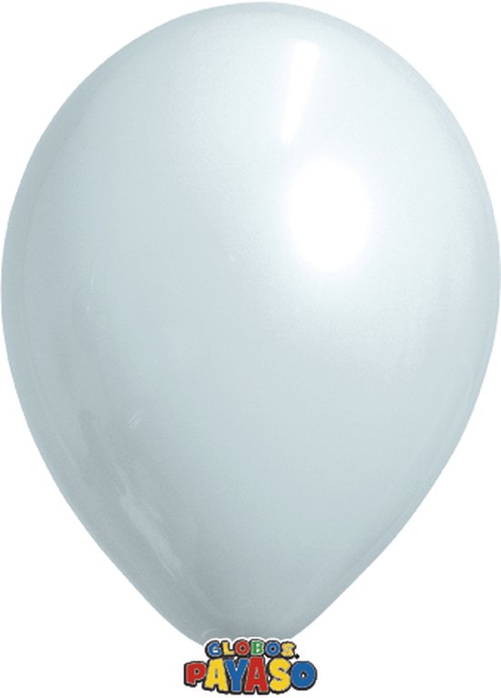 Zakje met 15 lichtblauwe ballonnen - Blueberry - 30cm doorsnee (12 inch) - Biologisch afbreekbaar