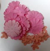 Papieren decoratie bloemetjes