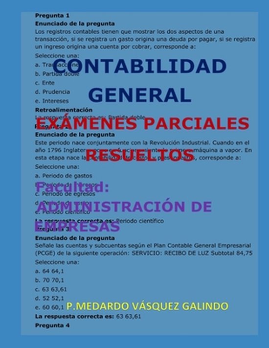 Contabilidad General-Exámenes Parciales Resueltos - cover
