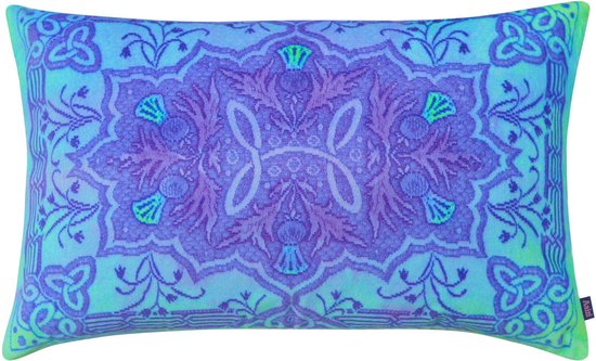 Aaizi velours sierkussen Gordes Purple-Blue - 30x50 cm