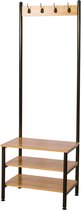Woltu® Kapstok | Garderoberek - Halaccessoires - Schoenenrek  - Organizer - Staande Kapstok - Hout