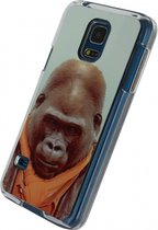Xccess Metal Plate Aluminium Backcover voor Samsung Galaxy S5 Mini - Funny Gorilla