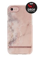 Apple iPhone 8 Hoesje - Richmond & Finch - Freedom Serie - Hard Kunststof Backcover - Pink Marble/Rose Gold - Hoesje Geschikt Voor Apple iPhone 8