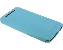 Rock Big City Leather Side Flip Case Light Blue HTC One