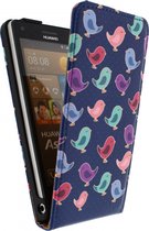 Huawei Ascend G6 Hoesje - Mobilize - Ultra Slim Serie - Kunstlederen Flipcase - Birdy - Hoesje Geschikt Voor Huawei Ascend G6