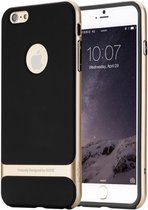 Apple iPhone 8 Hoesje - Rock - Royce Serie - Hard Kunststof Backcover - Zwart / Goud - Hoesje Geschikt Voor Apple iPhone 8