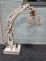 Steampunk lamp hout 75 cm