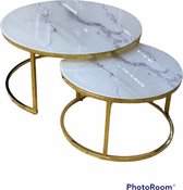 salon tafel dublo goud